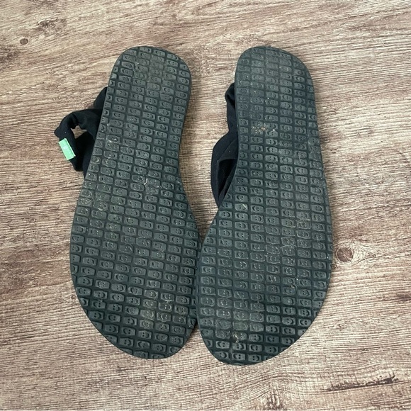 Sanuk Women's Yoga Sling Black and White Size 10 - Picture 5 of 5
